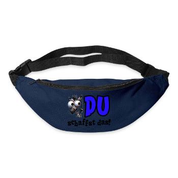 Du schaffst das! Mutmacher Glücksbringer Zebra - Gürteltasche - Navy - Vorne