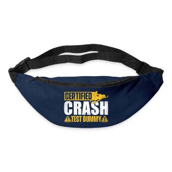 Zertifizierte Crashtest-Dummy – Schneemobil-Schlittenhals - Gürteltasche - Navy - Vorne