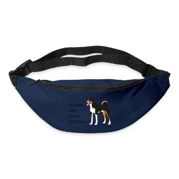 Grosses Herz Grossi Schnorre - Gürteltasche - Navy - Vorne