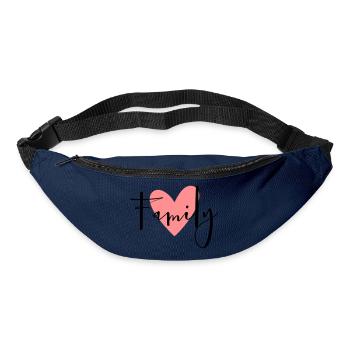 Family Herz Geschenkidee Eltern Kind Liebe - Gürteltasche - Navy - Vorne