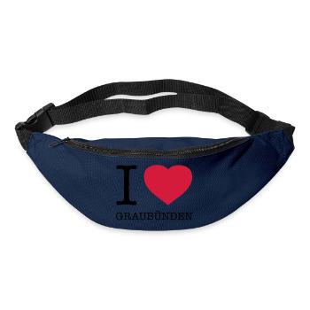 I LOVE GRAUBÜNDEN - Bum bag - navy - Front