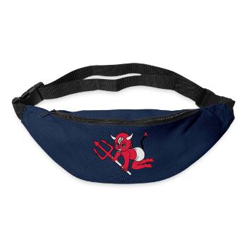 evil devil demon hell devil satan crawling pacifie - Bum bag - navy - Front