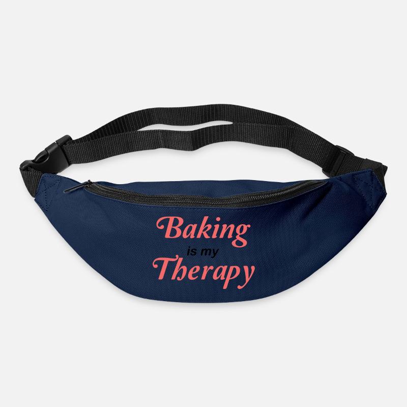 Baking is my therapy - Bum bag - navy