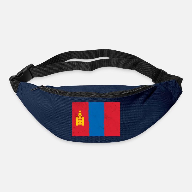 Flagge der Mongolei - Gürteltasche - Navy