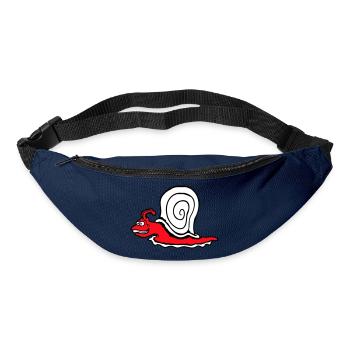 Snail Fast Crawl Funny Cartoon Frenzy - Bum bag - navy - Front