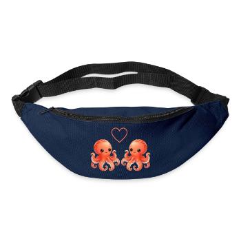 Octopus Love - Sac banane - marine - Devant