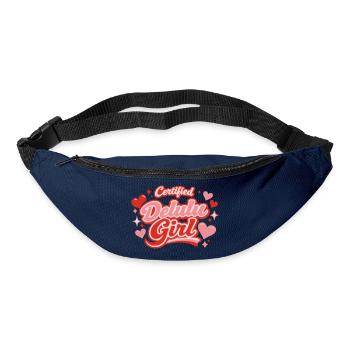 Design esthétique Certified Delulu Girl Cute - Sac banane - marine - Devant
