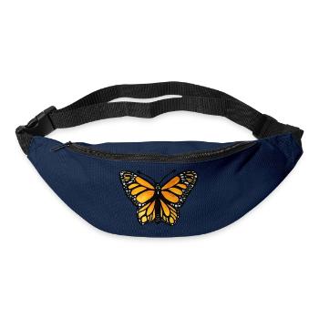 Monarch-Sonnenuntergangsschmetterling - Gürteltasche - Navy - Vorne