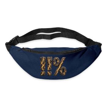 11 Prozent - 1% mehr geben - Gürteltasche - Navy - Vorne