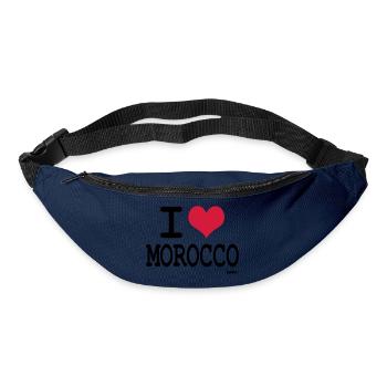 J'aime le maroc - couleurs personnalisables - Sac banane - marine - Devant