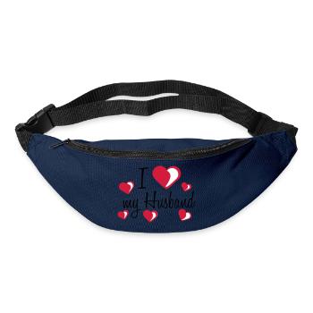 i love my worlds greatest best husband husband t - Bum bag - navy - Front