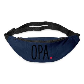 Opa Herz - Geschenk Enkel Liebe - Gürteltasche - Navy - Vorne