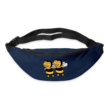 amis de 2 petites abeilles - Sac banane - marine - Devant