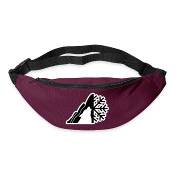 Berg-Logo - Gürteltasche - Burgunderrot - Vorne