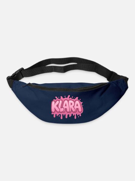 Graffiti-Name KLARA, ideales Geschenk zum Ausdrucken - Gürteltasche - Navy