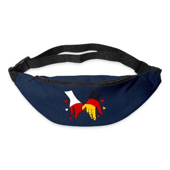 Polen_Deutschland_Flagge_Händehalten - Bum bag - navy - Front