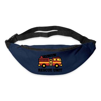 Feuerwehrauto Logo - Gürteltasche - Navy - Vorne