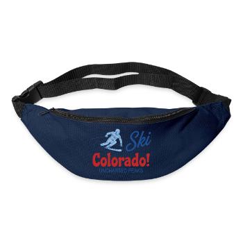 Retro Ski Colorado Unerforschte Gipfel - Gürteltasche - Navy - Vorne
