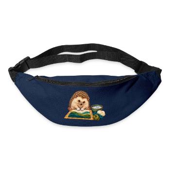 Igel filzt eine Wolllandschaft nass - Gürteltasche - Navy - Vorne