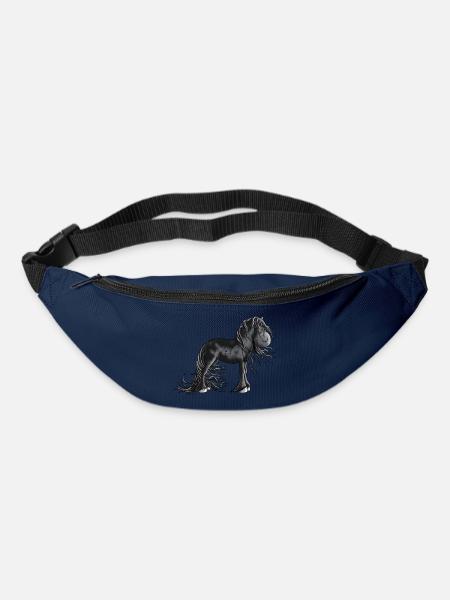 Sweet Friesian Horse - Bum bag - navy
