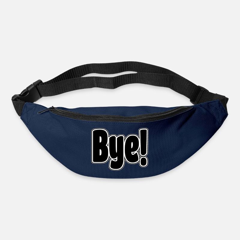 Bye!. Cheerful expression - Bum bag - navy