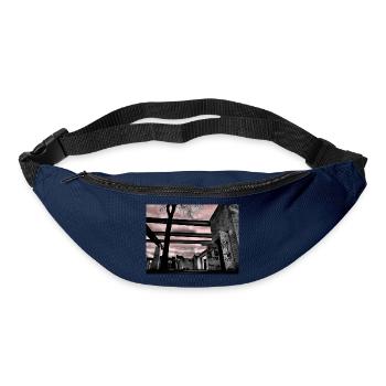 Duisburg Innenhafen, B & W &red Ski - Gürteltasche - Navy - Vorne