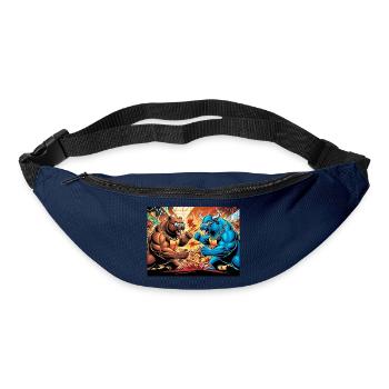Baeren und Bullen Markt - Boerse - Gürteltasche - Navy - Vorne