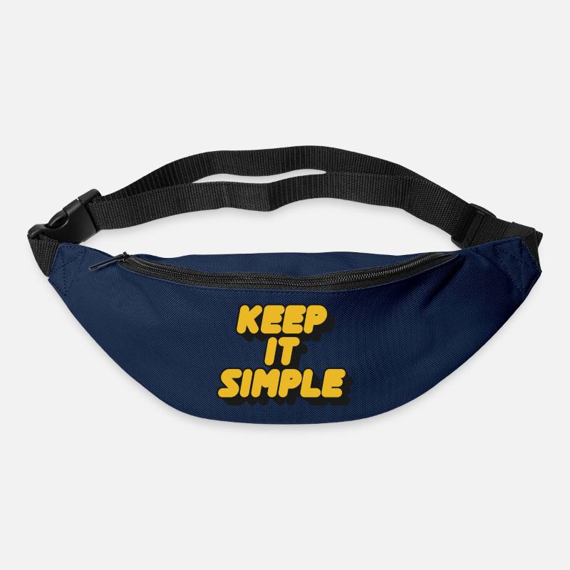 Keep It Simple Retro Bold - Gürteltasche - Navy