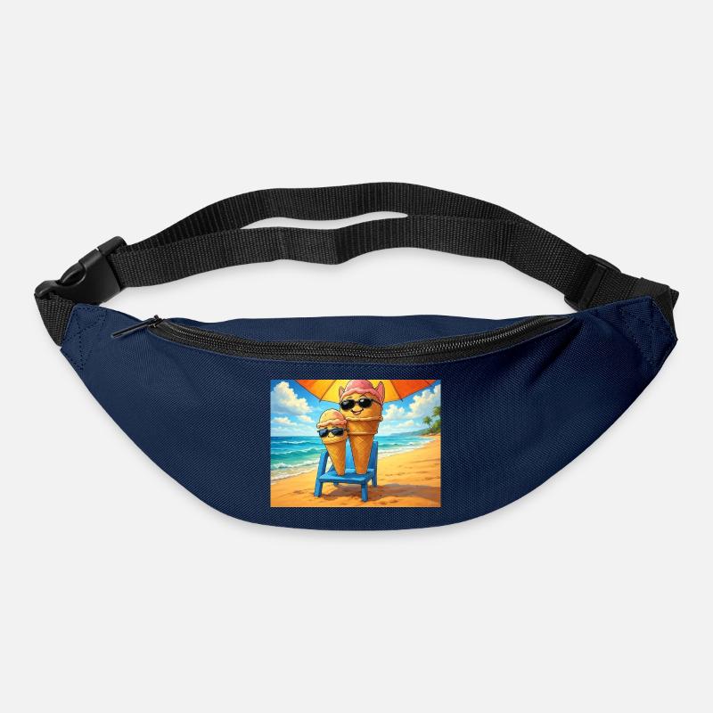 Eiscreme im Sommer - Gürteltasche - Navy