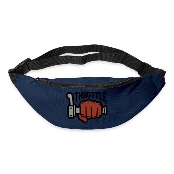 Throttle Throttle Grip Lettering - Bum bag - navy - Front