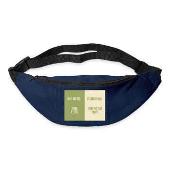 Bad News Good News – Time Flies - Gürteltasche - Navy - Vorne