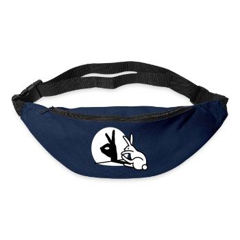 Funny Rabbit Hand Shadow Projection Rabbit - Bum bag - navy - Front
