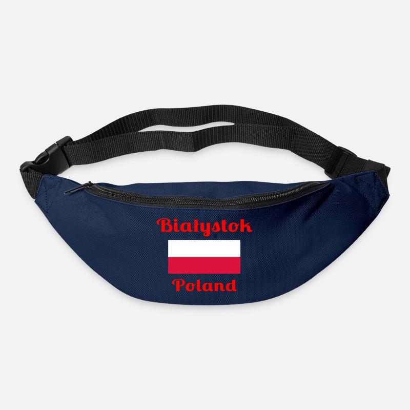 Białystok, Pologne - Imprimés élégants - Sac banane - marine