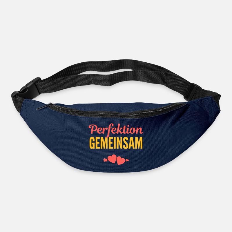 Perfektion Gemeinsam: Liebe im Team - Gürteltasche - Navy