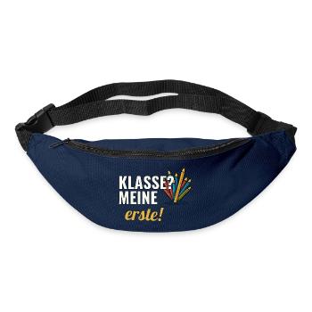 Grundschullehrerin Geschenk für die erste Klasse - Gürteltasche - Navy - Vorne