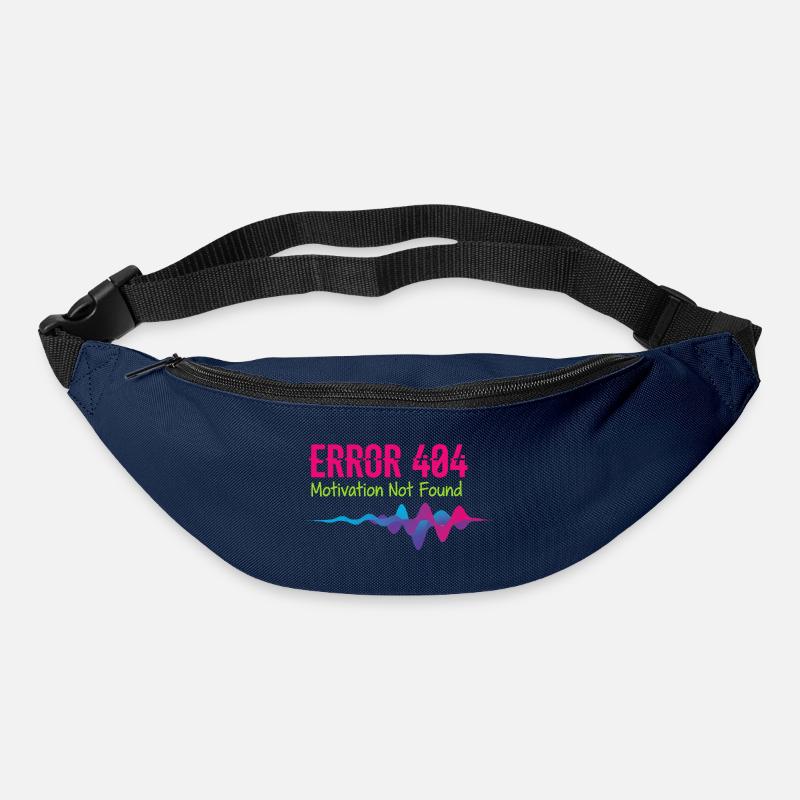 Error 404 Motivation Not Found - Bum bag - navy