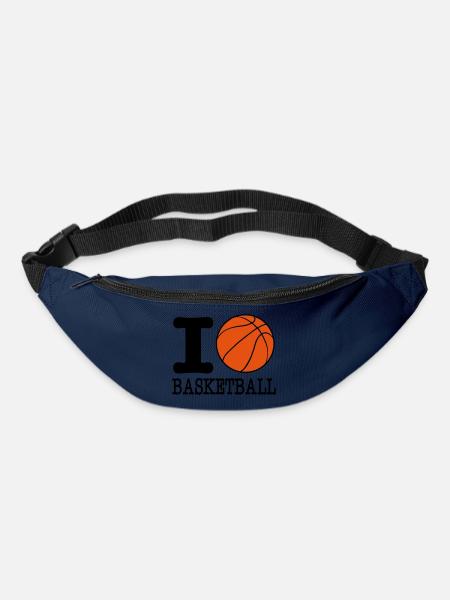 ich liebe Basketball / I Basketball lieben - Gürteltasche - Navy