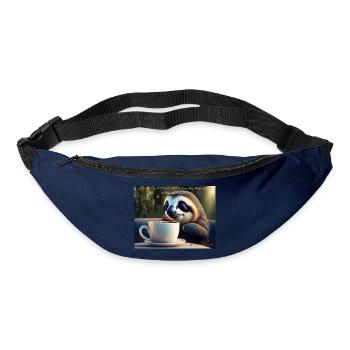 Caffeinated Sloth - Gürteltasche - Navy - Vorne