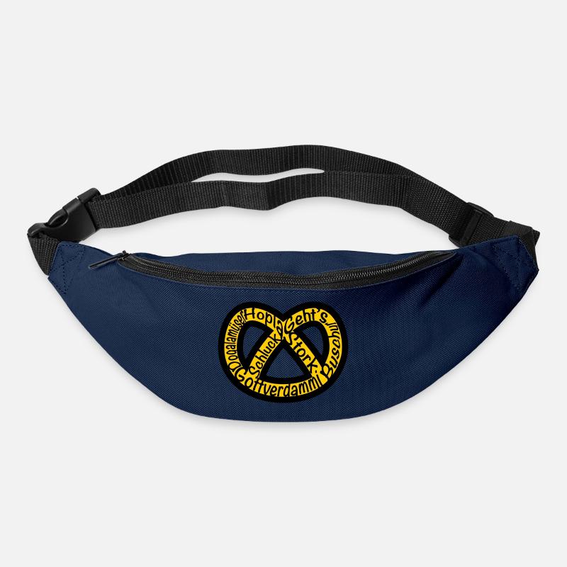 Bretzel Alsace Expression - Sac banane - marine