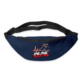 Inline Skating Herzschlag – Skating - Gürteltasche - Navy - Vorne
