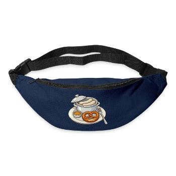 Deftige bayerische Brotzeit - Gürteltasche - Navy - Vorne
