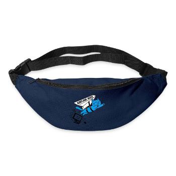 Burnout-Computer-Katzen-Flugzeugmodus - Gürteltasche - Navy - Vorne
