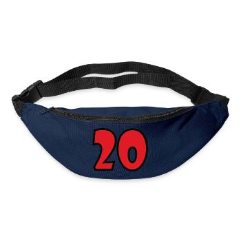 20. 20. JAHRESTAG. 20-JÄHRIGES JUBILÄUM. 20 JAHRE. - Gürteltasche - Navy - Vorne