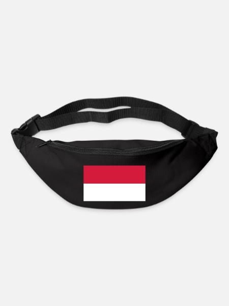 indonesia flag - Bum bag - black