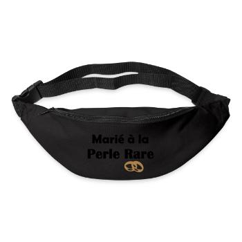 Marié à la Perle rare Mariage - Sac banane - noir - Devant
