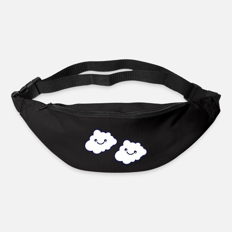 wolke smile - Gürteltasche - Schwarz