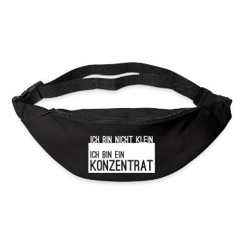 ich bin nicht klein Konzentrat Statement Spruch - Gürteltasche - Schwarz - Vorne