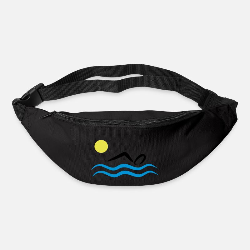 Freiwasserschwimmen - Gürteltasche - Schwarz