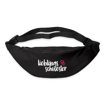 Lieblingsschwester - Gürteltasche - Schwarz - Vorne