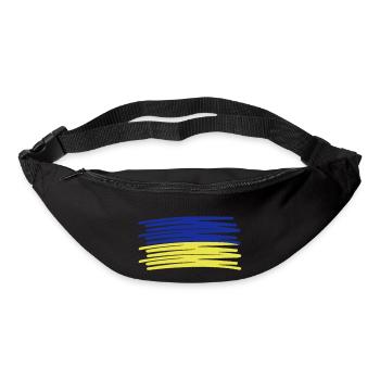 Ukraine Stroke Brush Stroke - Bum bag - black - Front